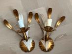 Vintage Florentijnse Wandlampen Hollywood Regency, Ophalen of Verzenden, Gebruikt, Overige materialen