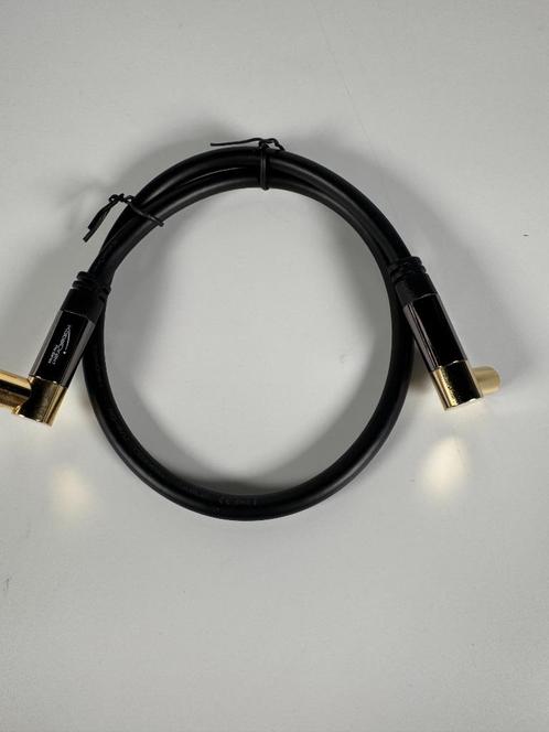 KabelDirekt Pro Series Antennekabel – 0,5 meter – haakse coa, Audio, Tv en Foto, Audiokabels en Televisiekabels, Nieuw, Coaxiale kabel