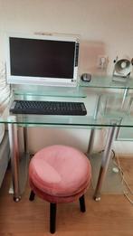 Computerbureau van Glas, Huis en Inrichting, Bureaus, Ophalen, Gebruikt, Bureau
