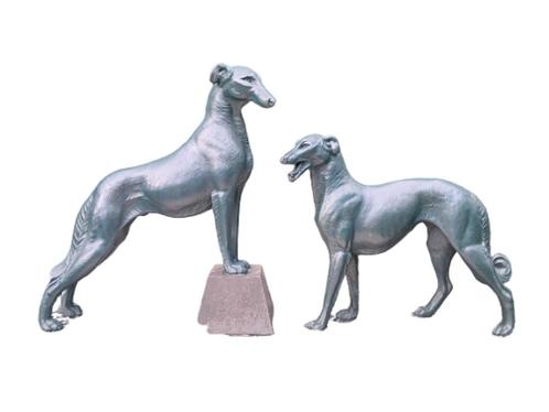 Art deco samac beeld greyhounds borzoi France CARVIN?, Antiek en Kunst, Kunst | Beelden en Houtsnijwerken, Ophalen of Verzenden
