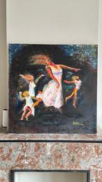 Kunst Acryl op Canvas - "The Dancers", Ophalen