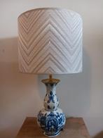 Handgemaakte lampenkap zigzag ecru 30 cm doorsnede, Ophalen of Verzenden, Nieuw, Rond, 25 tot 50 cm