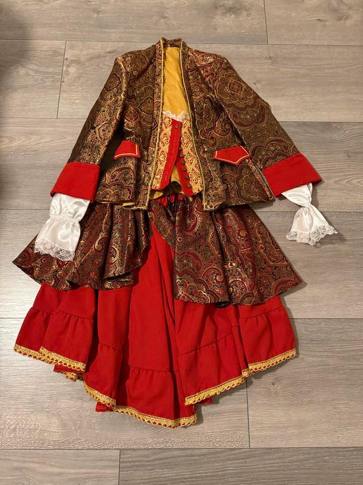 Barok Carnaval Jas & Rok - Zo Goed Als Nieuw!, Kleding | Dames, Carnavalskleding en Feestkleding, Zo goed als nieuw, Kleding, Carnaval