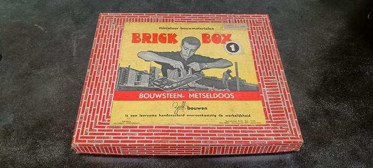 Brick box bouwsteen metseldoos, Antiek en Kunst, Antiek | Speelgoed, Ophalen of Verzenden