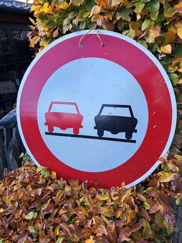 Oud verkeersbord vintage,mancave,brocant  beschikbaar voor biedingen