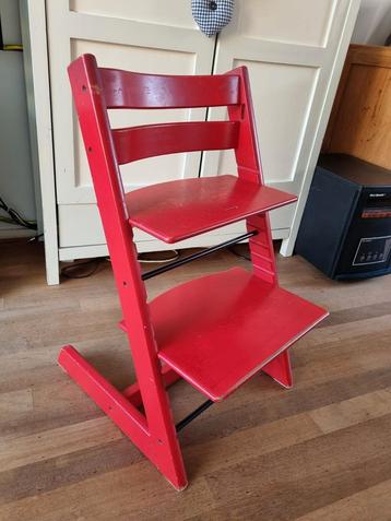 Rode Stokke Tripp Trapp Meegroeistoel kinderstoel 2010 beschikbaar voor biedingen
