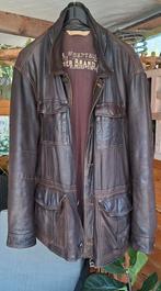 Heren .Leren jas., Kleding | Heren, Jassen | Winter, Ophalen of Verzenden, Zo goed als nieuw, Maat 56/58 (XL), Bruin