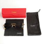 Panthère de Cartier - CT00610, Sieraden, Tassen en Uiterlijk, Zonnebrillen en Brillen | Heren, Overige merken, Zonnebril, Zwart