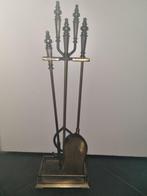 Antiek messing haardstel sfeervol, Antiek en Kunst, Ophalen of Verzenden