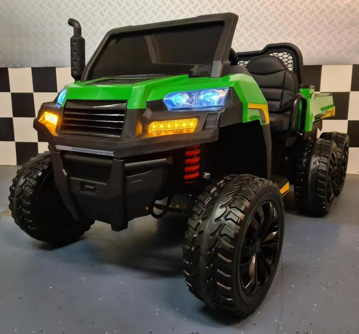 Farmer Truck 6x6 - soft start - leren zit - kantelbak - RC, Kinderen en Baby's, Speelgoed | Speelgoedvoertuigen, Nieuw, Afstandsbediening