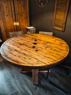 Ronde tafel 1.40m, Tuin en Terras, Tuintafels, Ophalen of Verzenden, Gebruikt, Rond, Kunststof