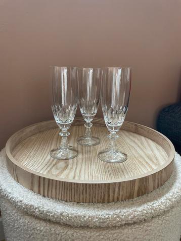 Kristallen Champagne Flutes - Set van 3 beschikbaar voor biedingen