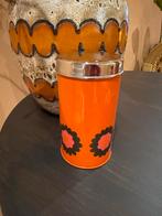 Retro brabantia Oranje Vintage Blik, Overige materialen, Gebruikt, Schaal, Rond