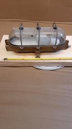 Vintage Stallamp / Kooilamp, Gebruikt, Ophalen of Verzenden, Glas, Minder dan 100 cm