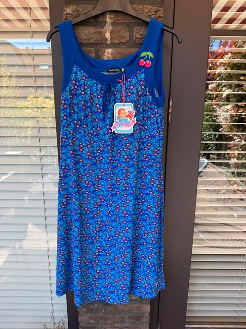 Tante Betsy Dress Josephine Ditsy Blue, maat L, Kleding | Dames, Jurken, Zo goed als nieuw, Blauw, Knielengte, Ophalen