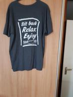 2xl sitback and enjoy kleur grijs heren shirt, Shirt, Grijs, Gedragen, Anvil