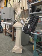Antieke buste op zuil, Ophalen of Verzenden