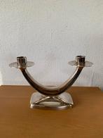 Verzilverde Keltum Kandelaar, Gebruikt, Ophalen of Verzenden, Zilver, Kandelaar