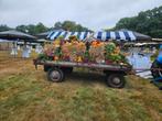 Decoratieve Platte Wagen met Herfstdecoratie, Auto diversen, Aanhangers en Bagagewagens, Ophalen of Verzenden, Gebruikt