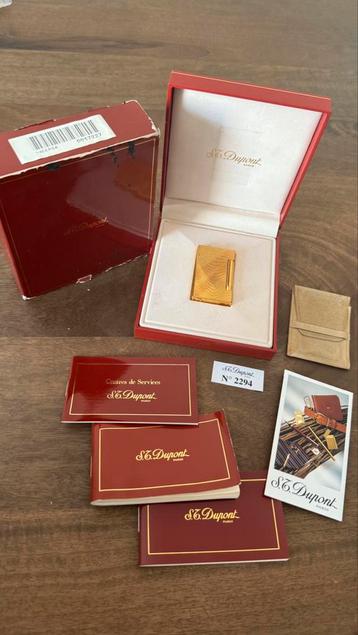 Zeldzame S.T. Dupont Aansteker No. 2294 – Met Doos & Boekjes beschikbaar voor biedingen