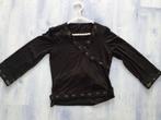 Zwart shirt met lint maat 40, Ophalen of Verzenden, Gebruikt, Meisje, Shirt of Longsleeve