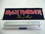 Iron Maiden zeer mooie  1983 strip patch 141 piece of mind, Verzenden, Nieuw, Kleding