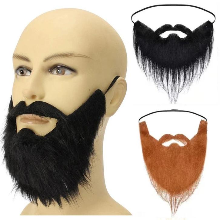 Nep Baard Met Snor Heren Mannen Namaak Baardje, Sieraden, Tassen en Uiterlijk, Uiterlijk | Haarverzorging, Nieuw, Pruik of Haarverlenging