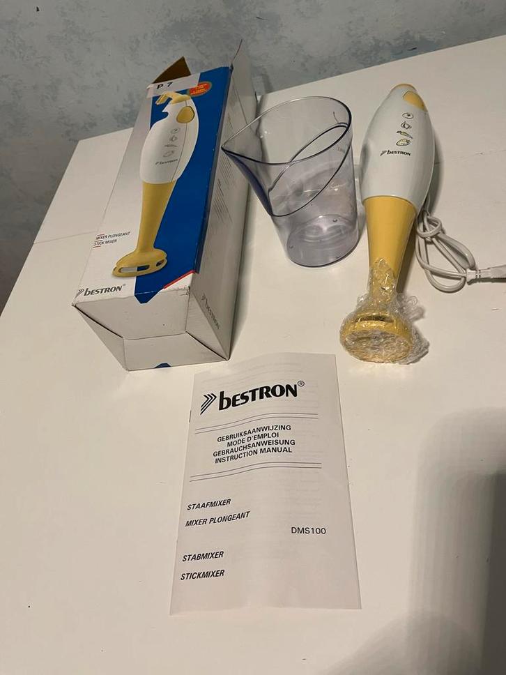 Nieuwe Bestron Staafmixer DMS100, Witgoed en Apparatuur, Blenders, Nieuw, Blender, Verzenden