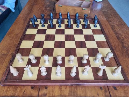 Luxe schaak- en damspel, Hobby en Vrije tijd, Gezelschapsspellen | Bordspellen, Ophalen of Verzenden