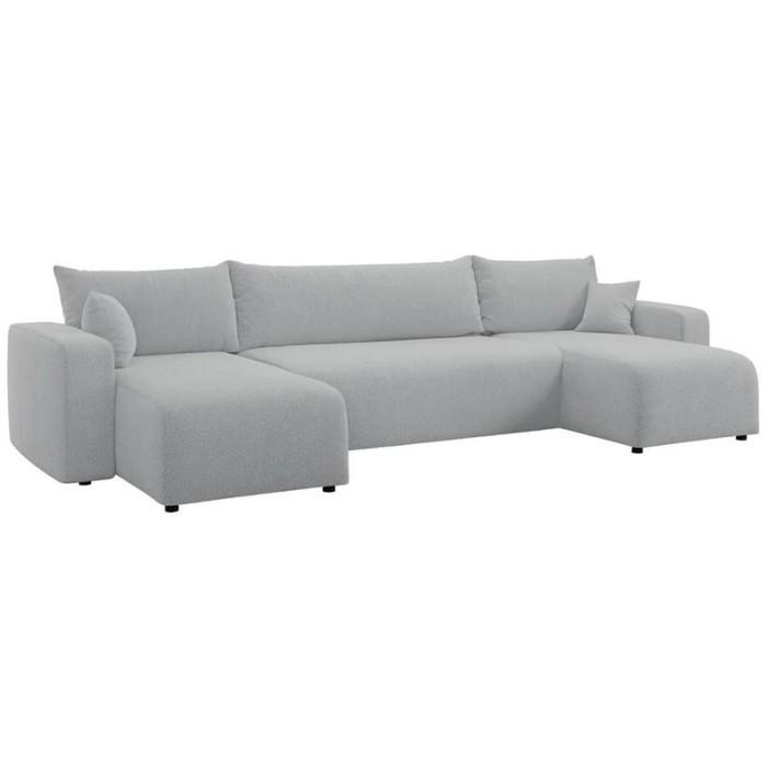 Haluta - U-slaapbank Russo - 312x140x83 - Lichtgrijs, Huis en Inrichting, Banken | Bankstellen