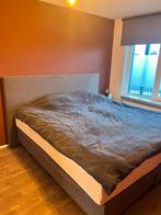 Grijze boxspring Swiss sense, Ophalen of Verzenden, Zo goed als nieuw, Tweepersoons