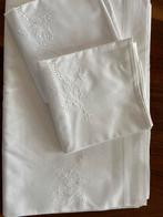 Walra Geborduurde Lakenset met 2 Kussenslopen, Ophalen of Verzenden, Zo goed als nieuw, Wit, Overige typen