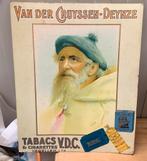 Oude tabaksreklame V.D.C sigaretten karton plm 1940, Verzamelen, Ophalen of Verzenden, Zo goed als nieuw, Reclamebord