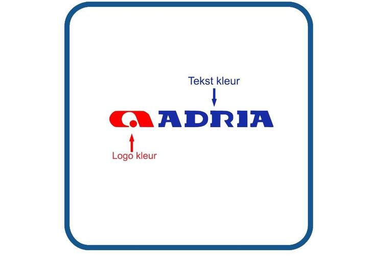 Adria caravan en camper sticker, Verzamelen, Stickers, Nieuw, Bedrijf of Vereniging, Verzenden