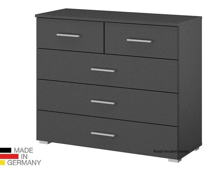 SALE-Ladekast Fly grijs wit eiken breedte 93 cm, Huis en Inrichting, Kasten | Ladekasten, Nieuw, Minder dan 100 cm, 50 tot 100 cm