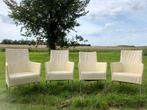 Gratis 4 stoelen, Ophalen of Verzenden, Gebruikt, Leer, Vier