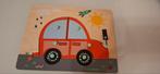 Houten Puzzel Auto, 2 tot 4 jaar, Ophalen of Verzenden, Zo goed als nieuw, Van hout