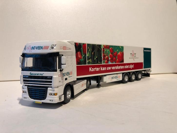 Daf ssc 105 6x2 met Koeler Intveen WSI 1:50, Hobby en Vrije tijd, Modelauto's | 1:50, Zo goed als nieuw, Bus of Vrachtwagen, Wsi