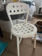 Witte Metalen stoel - zo goed als nieuw!, Ophalen, Wit, Zo goed als nieuw, Metaal