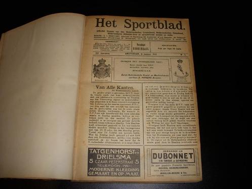 Compleet jaargang van ' Het Sportblad ' uit 1914, Ajax, DWS, Verzamelen, Sportartikelen en Voetbal, Gebruikt, Boek of Tijdschrift