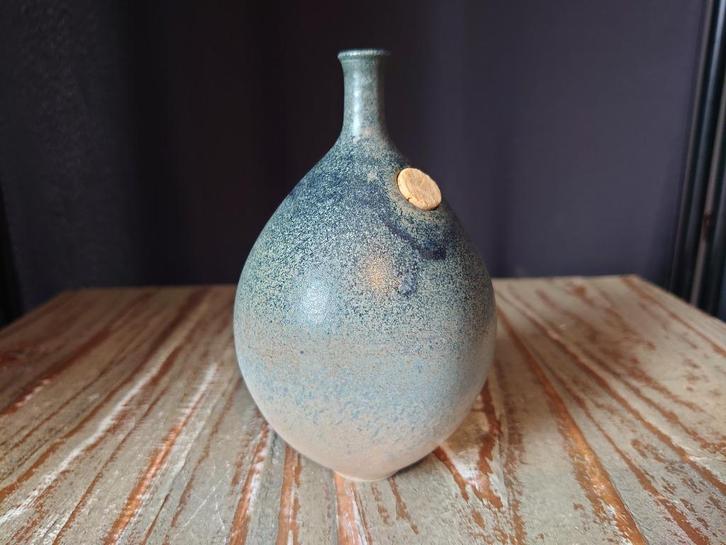 Otto Zeegers - Geglazuurd vaasje met stop (1983), Antiek en Kunst, Antiek | Keramiek en Aardewerk, Verzenden