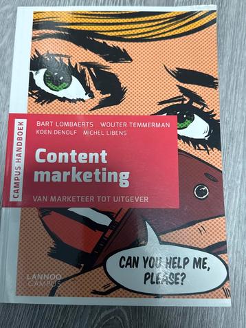 Content Marketing Handboek - Van Marketeer tot Uitgever beschikbaar voor biedingen