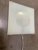 Nr 1 Ikea wandlamp vintage jaren 90 wit glas stambing, Huis en Inrichting, Lampen | Wandlampen, Ophalen, ., 2de hands, Glas