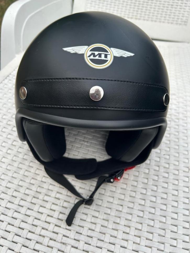 Helm MT Custom Rider mat zwart, Motoren, Kleding | Motorhelmen, Heren, Jethelm, XXL, Overige merken, Tweedehands, Ophalen of Verzenden