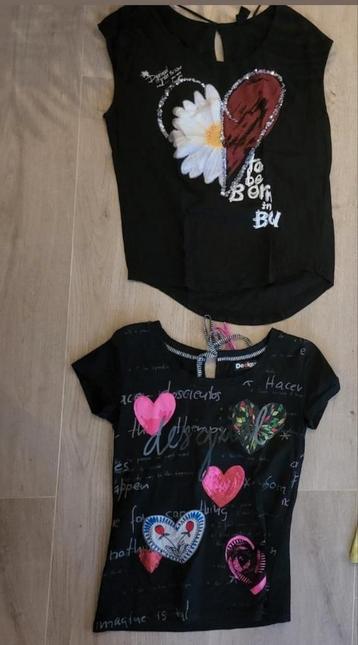 2x desigual t-shirt maat M beschikbaar voor biedingen
