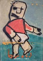 Johan Cruijf - Herman Brood - Origineel schilderij, Antiek en Kunst, Ophalen