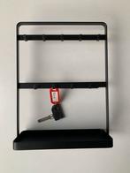 zwart metalen sleutelrekje staand, Wandkapstok, Ophalen of Verzenden, Zo goed als nieuw, Minder dan 100 cm