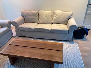 Ikea Ektorp 3-zits bank lichtgrijs, in zeer goede staat