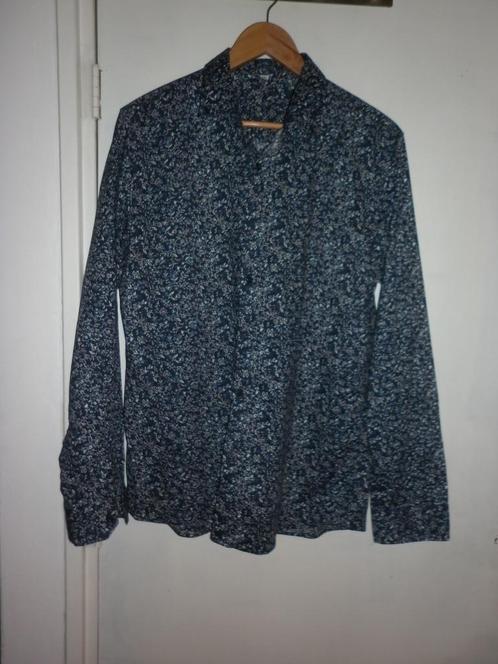 overhemd , maat XXL, Kleding | Heren, Overhemden, Zo goed als nieuw, Overige halswijdtes, Blauw, Ophalen of Verzenden