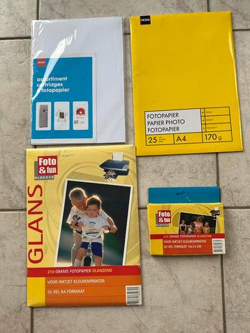 fotopapier Hema 170gr A4 Foto&Fun Blokker 210gr A4 diverse  beschikbaar voor biedingen